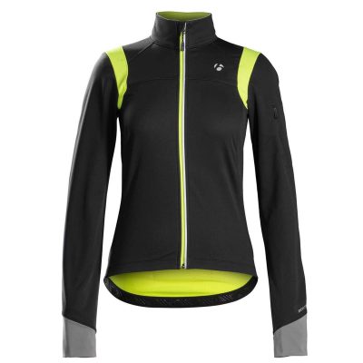 Bontrager Meraj S2 Softshell Women's Jacket/ Black/ Visibility Yellow