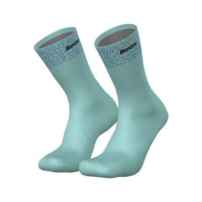 Вело чорапи Santini Trek-Unbroken XC Team Light Green