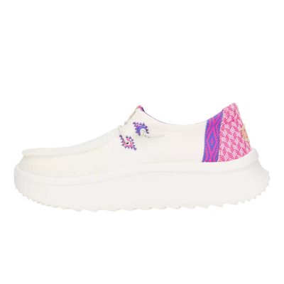 Дамски ежедневни обувки Hey Dude Wendy Peak White/Pink