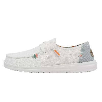Дамски ежедневни обувки Hey Dude Wendy Boho White Crochet