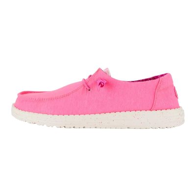 Дамски ежедневни обувки Hey Dude Wendy Stretch Canvas Neon Pink