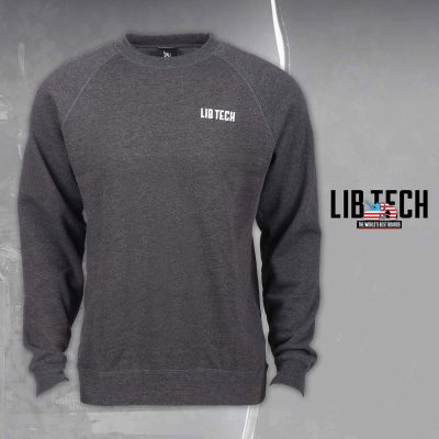 LIB LOGO CREW CHARCOAL