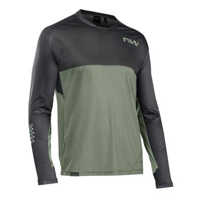 Northwave EDGE LS JERSEY black/forest green