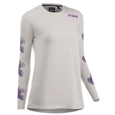 Northwave XTRAIL WMN LS JERSEY light grey/dark purple