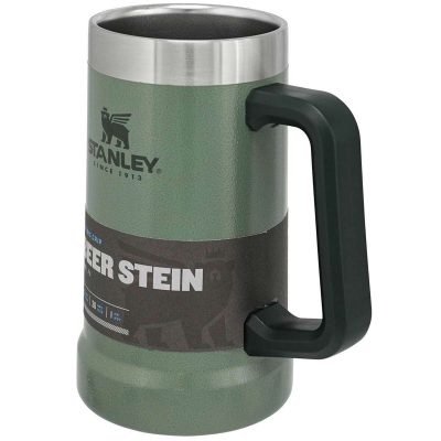 Stanley THE BIG GRIP BEER STEIN .70L / 24OZ Hammertone Green