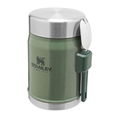 Stanley THE LEGENDARY FOOD JAR + SPORK 14OZ / .4L Hammertone Green