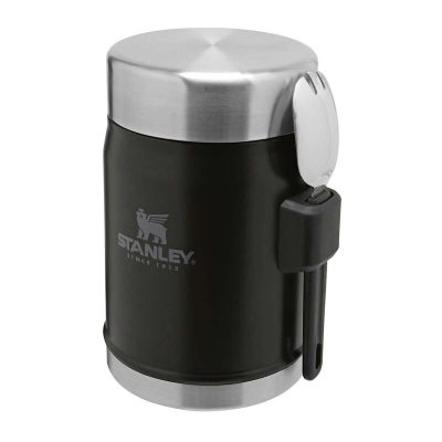 Stanley THE LEGENDARY FOOD JAR + SPORK 14OZ / .4L Matte Black Pebble