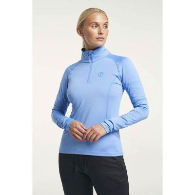 Tenson Txlite Half  Zip Women Light Blue