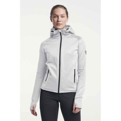 Tenson Txlite Midlayer Hoodie Zip Women Light Grey