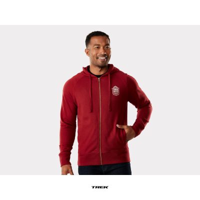 Trek Fun Badge Unisex Hoodie Dark Red
